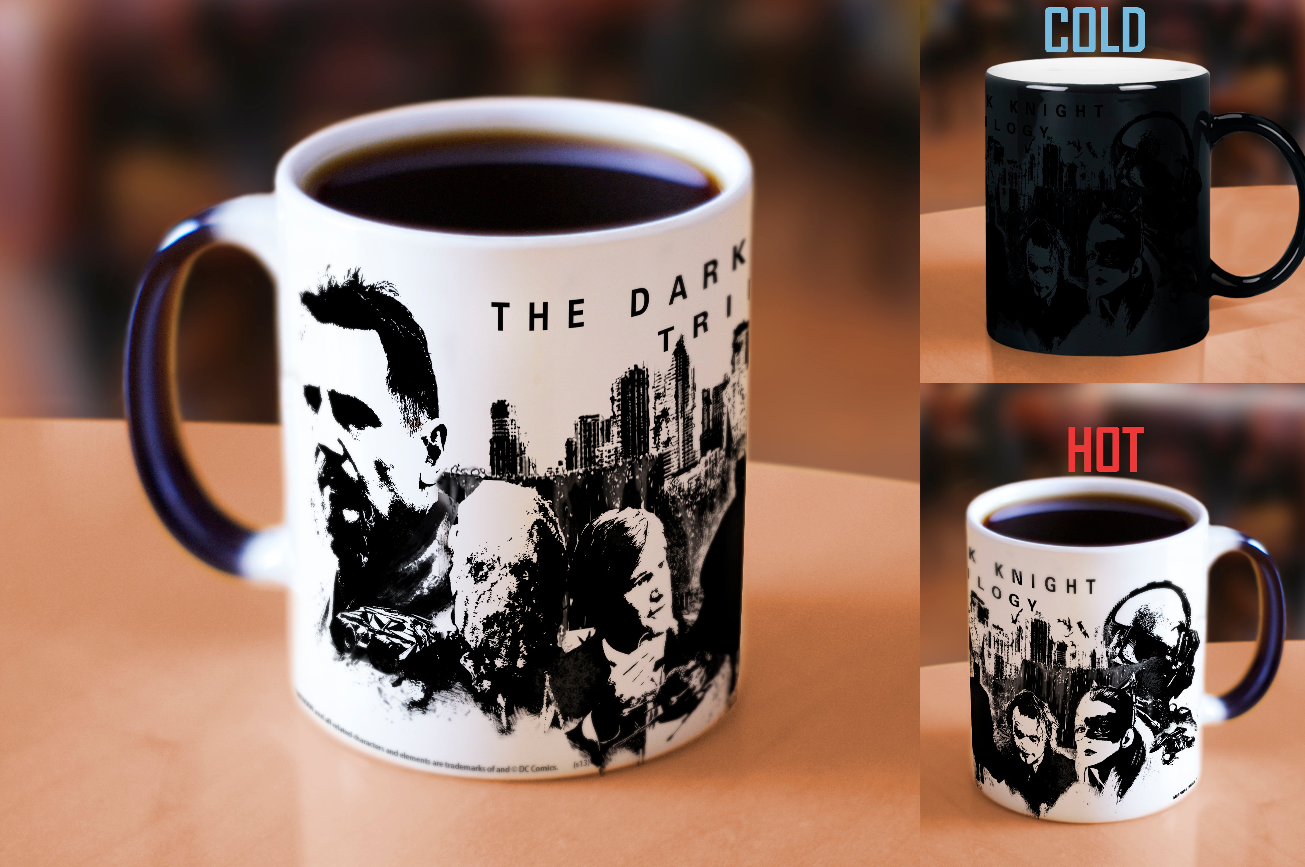 DC Comics (Batman: The Dark Knight Trilogy: Black and White) Morphing Mugs® Heat-Sensitive Mug MMUG028
